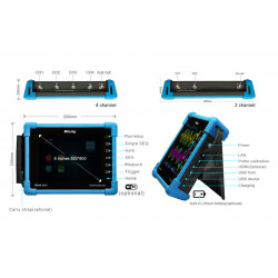 Micsig Tbook TO1102 - Osciloscopio Táctil Portátil 100MHZ / 2 Canales