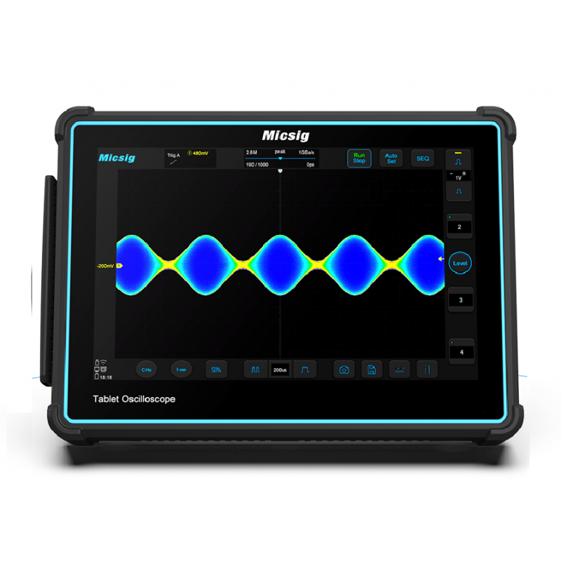 Micsig Tbook TO2004 - Osciloscopio Táctil Portátil 200MHZ / 4 Canales