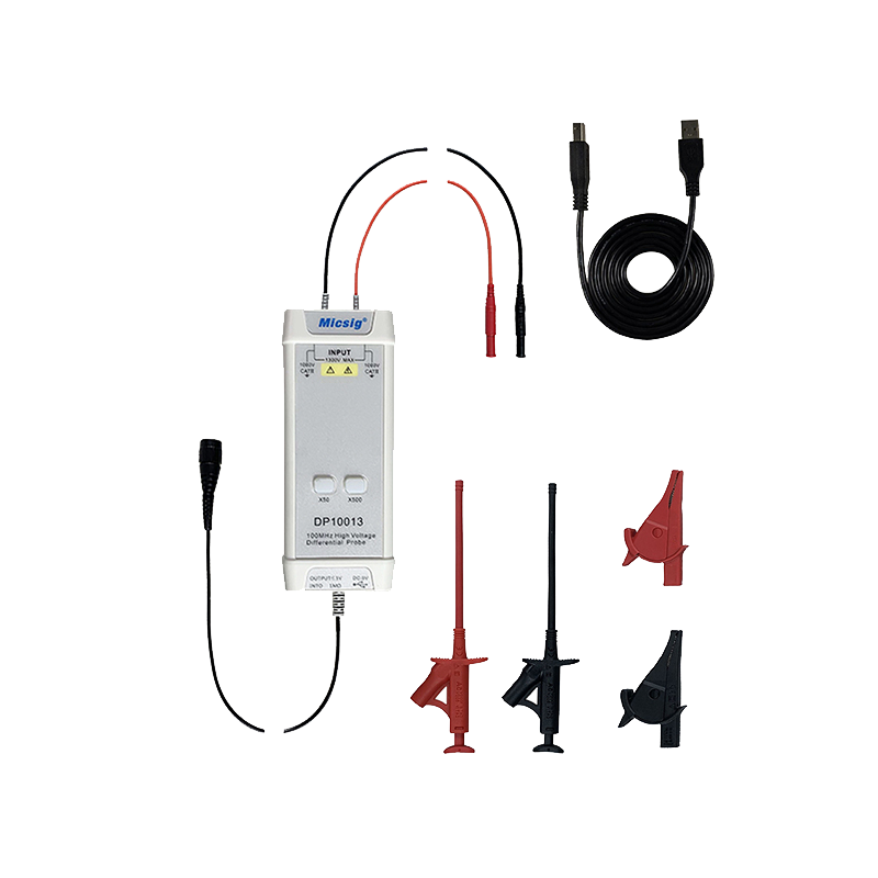 Micsig DP10013 Sonda diferencial de alta tensión (100MHz, 1300V 50X/500X)